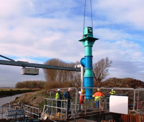 Fish Friendly Pumps go Direct Drive for Cam Pumping Station